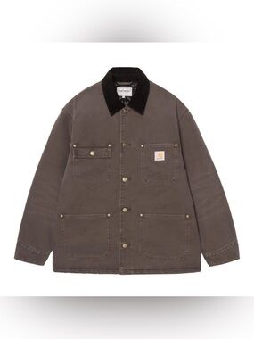 NEW Carhartt WIP OG Chore Coat (Winter) Tobacco / Black (stone canvas)